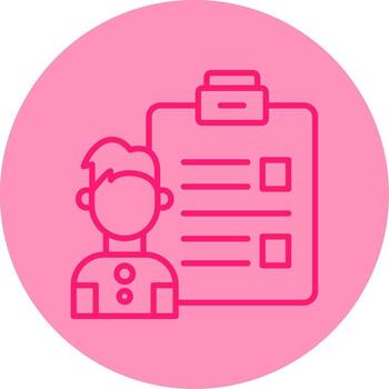 Client Shared Project Brief Line Two Tone Circle vector