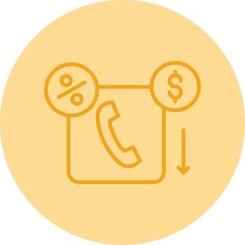 Ongoing Loan Processing Status Line Two Tone Circle vector