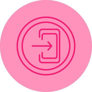 salida número autopista firmar línea dos tono circulo vector