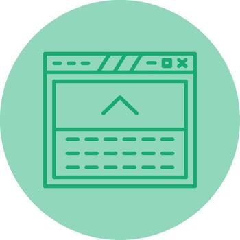 pie de página con útil Enlaces línea dos tono circulo vector