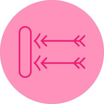 flotante punto error línea dos tono circulo vector