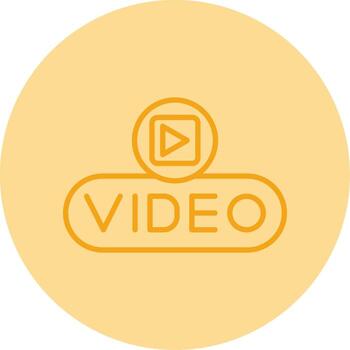 Insert Button Line Two Tone Circle vector