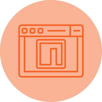 NPM Package Manager Icon Line Two Tone Circle vector