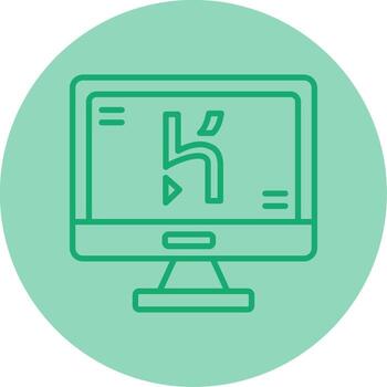 Heroku App Deployment Tool Line Two Tone Circle vector