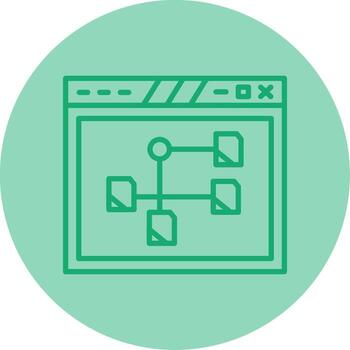 estructurado página diseño cuadrícula línea dos tono circulo vector
