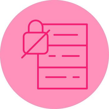 Deadlock Detected in Process Line Two Tone Circle vector