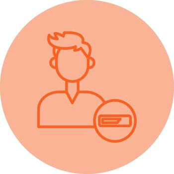 Run Program Script Line Two Tone Circle vector