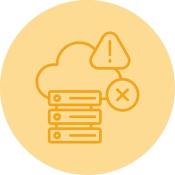 Host Unreachable Line Two Tone Circle vector