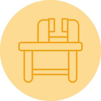 Multi Purpose Workbench Line Two Tone Circle vector