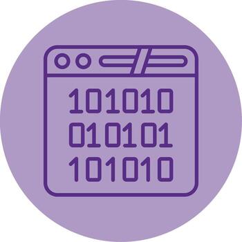 estadístico datos análisis herramienta línea dos tono circulo vector