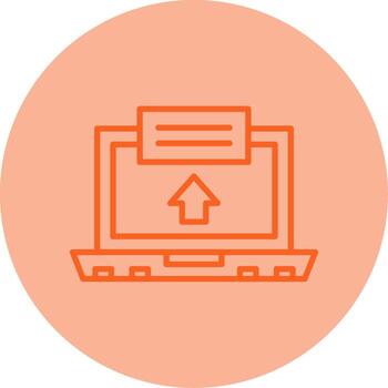 Apply Now Button Graphic Line Two Tone Circle vector