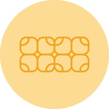 Staphylococcus epidermidis Skin Colonizer Line Two Tone Circle vector