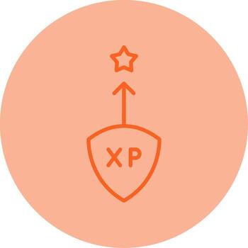 manual juego salvar punto línea dos tono circulo vector