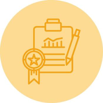 All In One Project Management Line Two Tone Circle vector