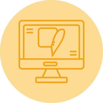 sqlite ligero db archivo línea dos tono circulo vector