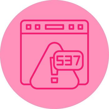Error 537 Redis Cache Failure Line Two Tone Circle vector