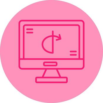 OAuth API Login Gateway Line Two Tone Circle vector