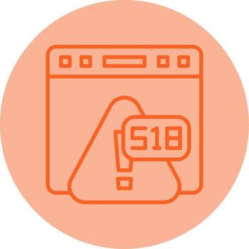 Error 518 Load Balancer Misfire Line Two Tone Circle vector