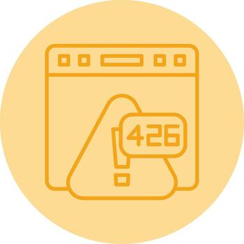 error 426 potenciar necesario protocolo línea dos tono circulo vector