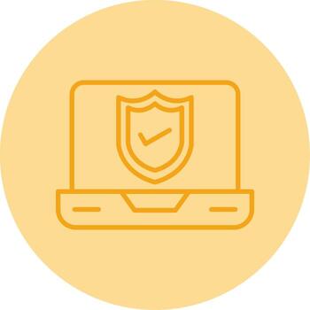 Authorization Access Control Line Two Tone Circle vector