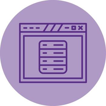 Navigation Dropdown Menu Design Line Two Tone Circle vector