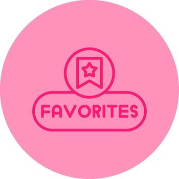 añadir a favoritos botón línea dos tono circulo vector