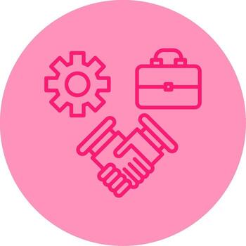 Team Collaboration App Suite Line Two Tone Circle vector