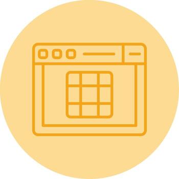 css cuadrícula diseño sistema línea dos tono circulo vector