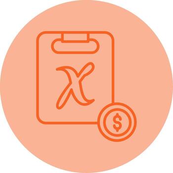 ajustable variable Velocidad préstamo línea dos tono circulo vector