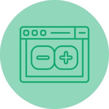 travis ci pruebas flujo de trabajo línea dos tono circulo vector