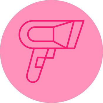 High Speed Document Scanner Line Two Tone Circle vector