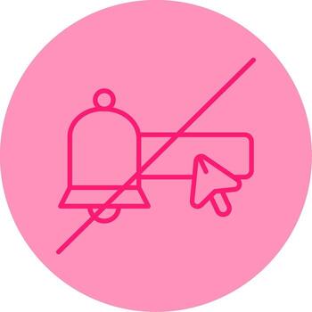 Unsubscribe from Emails Line Two Tone Circle vector