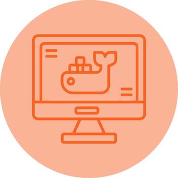 Jenkins Automation Server Line Two Tone Circle vector