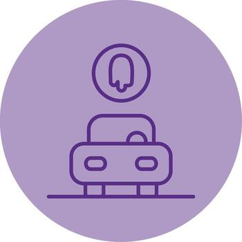 Rust Proof Paint Primer Line Two Tone Circle vector