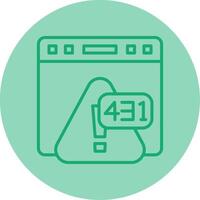 error 431 solicitud encabezamiento campos también grande línea dos tono circulo vector