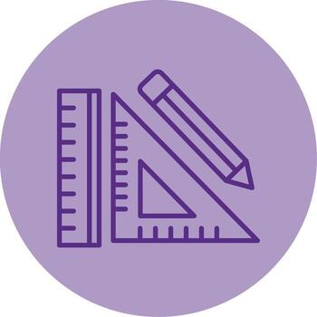 Geometry Tools and Shapes Line Two Tone Circle vector