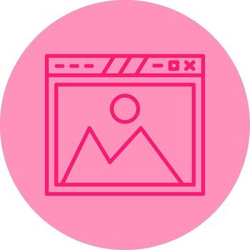 armonizado sitio web color esquema línea dos tono circulo vector