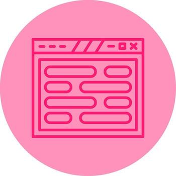 Custom Web Input Form Line Two Tone Circle vector