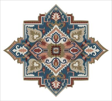 Carpet elements, tribal patterns, abstract patterns, decorative flowers transparent background vector