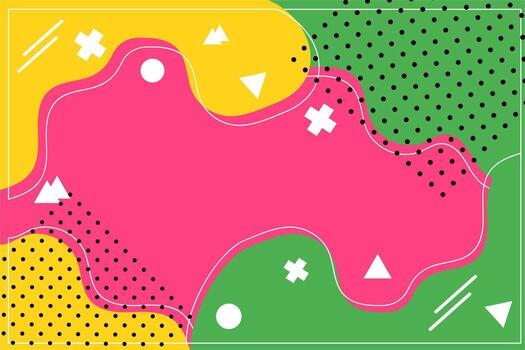 Abstract geometric background in Memphis style.Design 80s 90s. Retro. vector