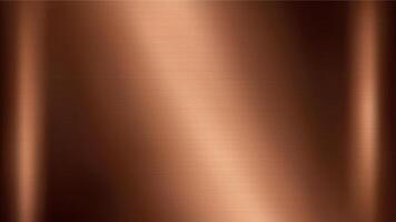 Polished brushed copper metal texture with warm lighting effects vector