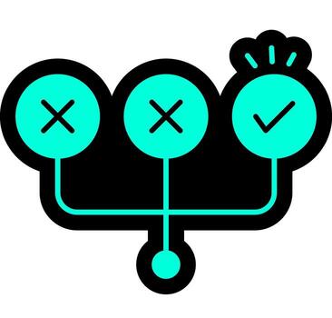 Solution Finding Icon vector