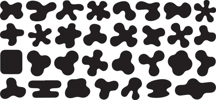 resumen gota formas colección para Arte proyectos vector