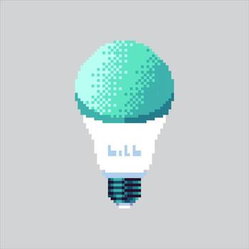 Pixel art illustration Home Smart Light. Pixelated Smart Bulb. Home Smart Light Bulb Icon pixelated for the pixel art game and icon for website and game. old school retro. vector