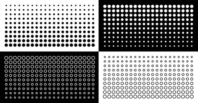 black and white A set of wavy, vibrating, and pulsing lines. Graphic elements for music apps, featuring equalizer icons with soundwave dots . vector