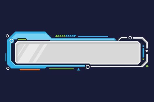 abstract flat futuristic rectangle lower third bar name vector