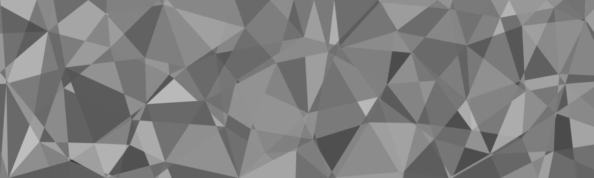 Abstract polygon background in grayscale tones with geometric triangular shapes forming a modern textured design. vector
