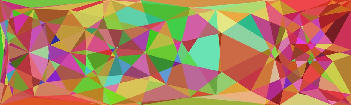 Colorful abstract geometric background with vibrant polygon shapes and dynamic triangular patterns. vector