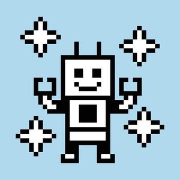 Pixel art of robot AI caartoon machnine bot industry robotic 8 bit 20.9.25 vector