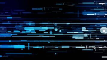 abstrato digital tecnologia fundo com azul linhas video